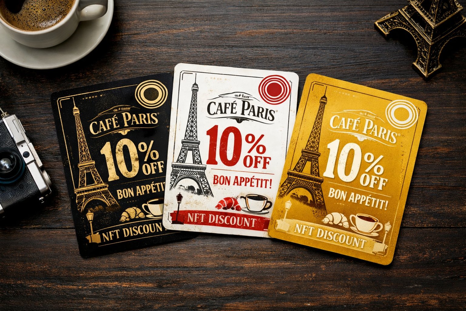 TR0 Wallet — all three cards